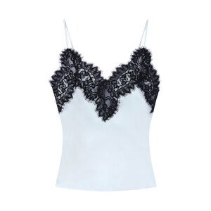 A.L.C Lennon Satin And Lace Camisole Top Cascade Size Medium